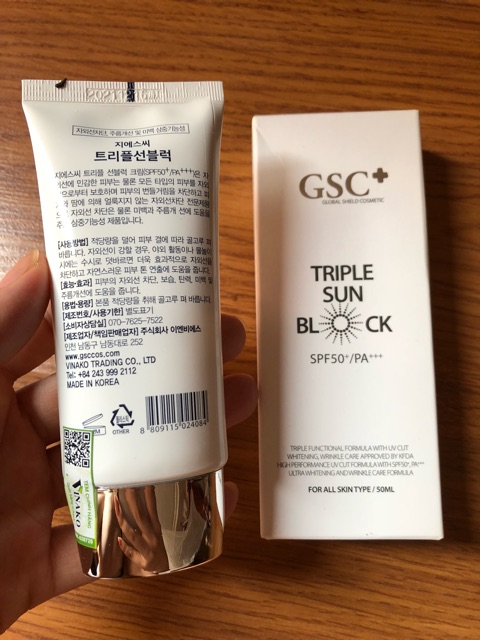 Kem chống nắng Cao cấp GSC+