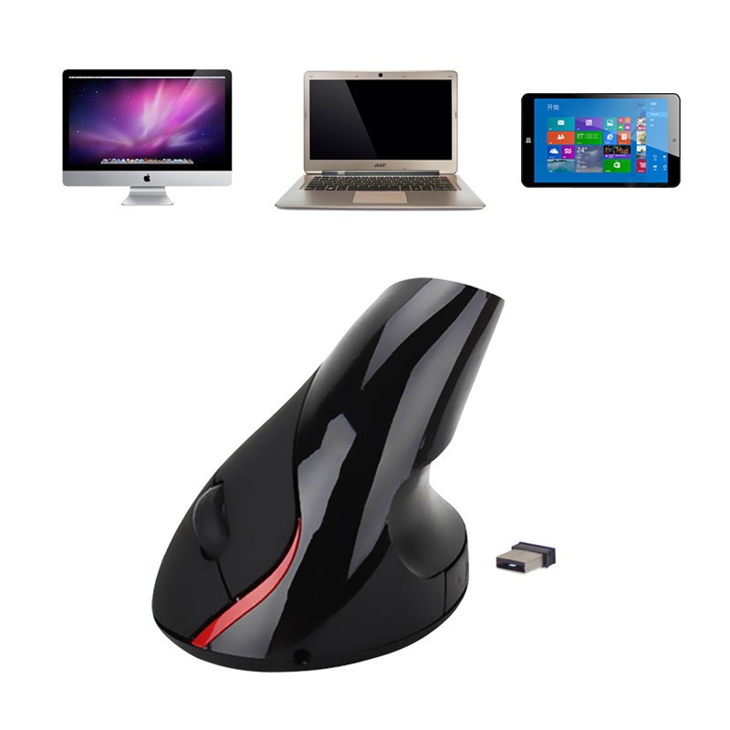 Chuột không dây Wireless vertical mouse chuột đứng cao cấp chống tê tay PKCB