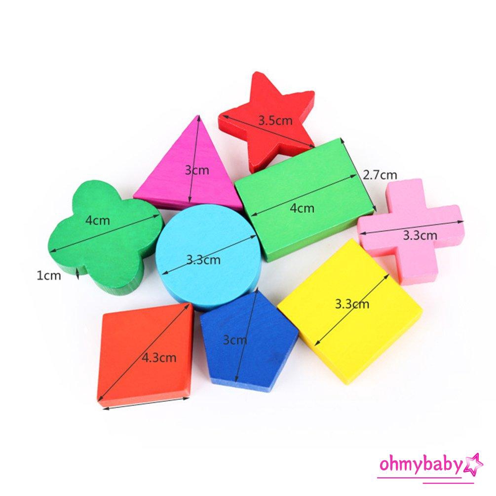 Đồ chơi hình học bằng gỗ cho bé