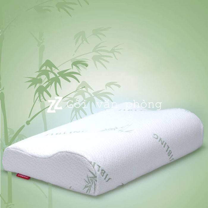 Gối cao su non người lớn LOẠI MỀM Bamboo vỏ cotton sợi tre GDH-03