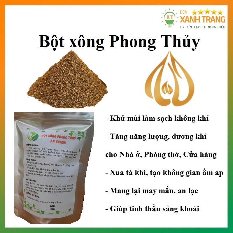 [Gói 150gr] Bột xông phong thủy, lọc không khí tạo cảm giác thoải mái