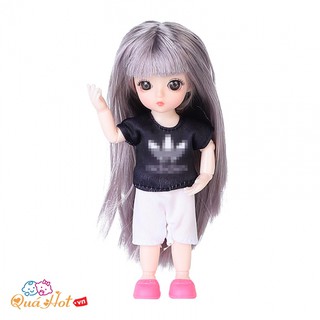 Búp Bê Chibi Abby Li Đầm Ngắn Dễ Thương.