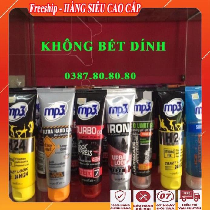 [ Chính Hãng - CAO CẤP ] Keo vuốt tóc nam tạo phồng giữ nếp cao cấp/ Gel vuốt tóc MP3 pháp không bết dính, giữ nếp 24h