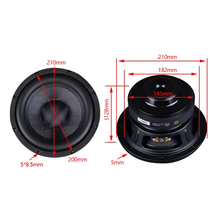 Củ Loa  Bass Siêu Trầm 8 Inch 4omh 200-400W Sợi Thuỷ Tinh Dòng Loa Cao Cấp Đến Từ Nhà Loudspeaker Bass Cực Mạnh