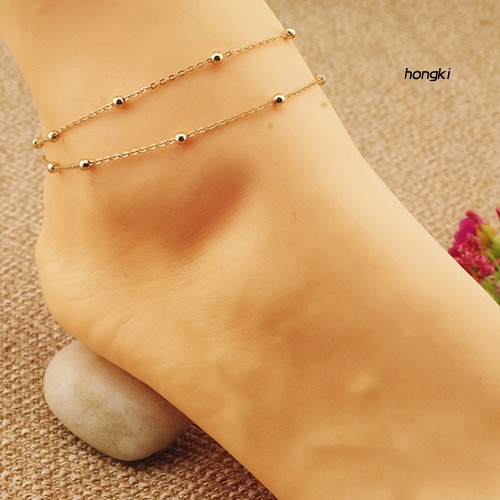 Lắc chân/lắc tay hai lớp đính hạt thời trang cho nữ