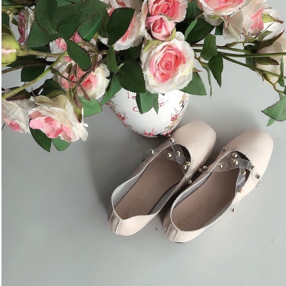 Giày búp bê đính cườm style sang trọng