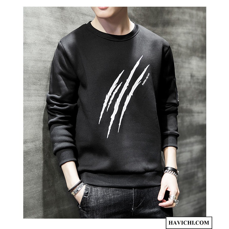 Áo thun nam tay dài 💚𝐅𝐑𝐄𝐄𝐒𝐇𝐈𝐏💚Sweater nam nữ 💚𝐅𝐑𝐄𝐄𝐒𝐇𝐈𝐏💚 áo thun nam dài tay đen 3 gạch khóa keos | BigBuy360 - bigbuy360.vn