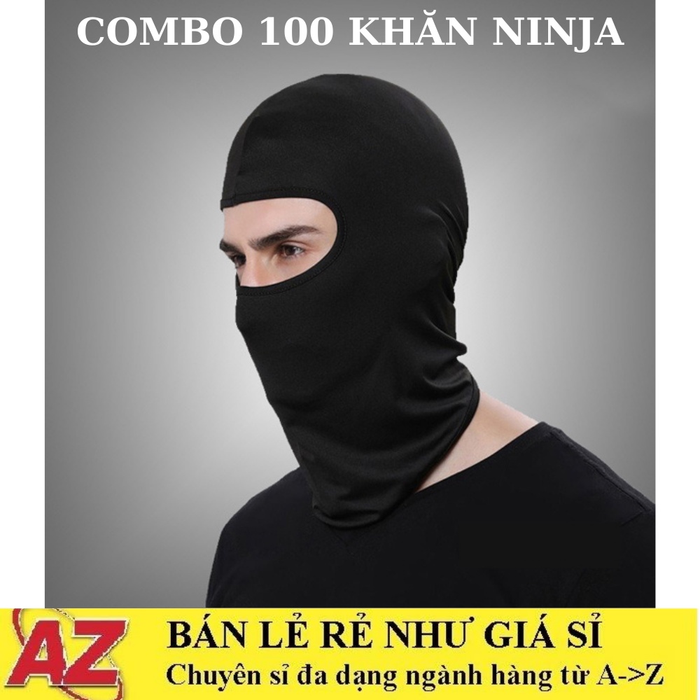BÁN BUÔN - COMBO 100 Khăn Ninja, Khăn Trùm Đầu Ninja Loại 1