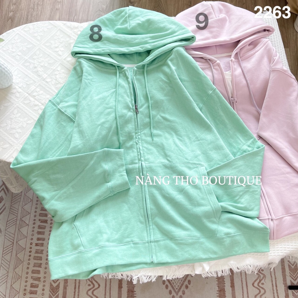 Áo khoác trơn nỉ đủ màu chất nỉ, form rộng, nhiều màu (ảnh thật do shop chụp) 2368