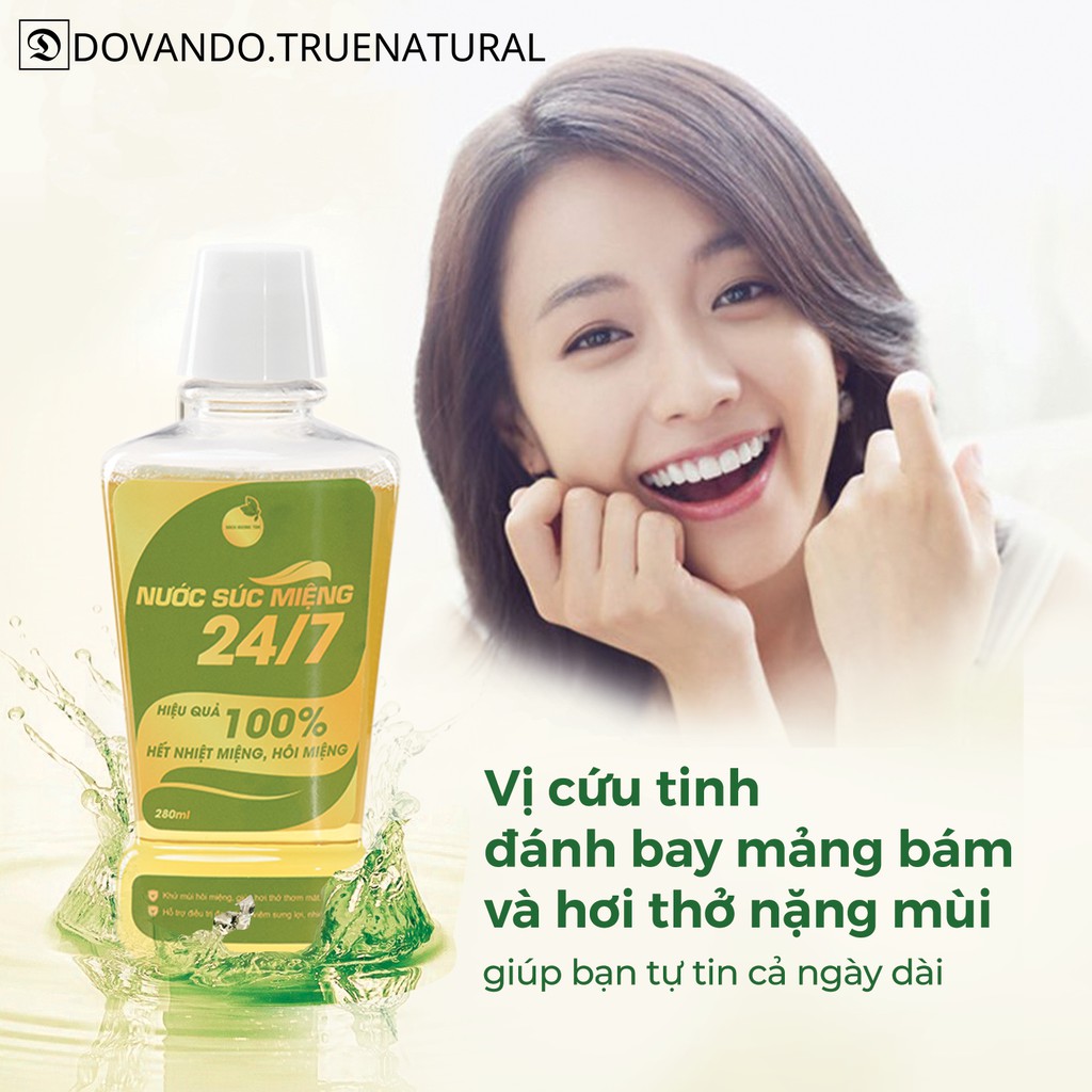 Nước súc miệng thảo mộc Đông Y-Hết nhiệt miệng,hôi miệng-Ngừa mảng bám [True Natural]