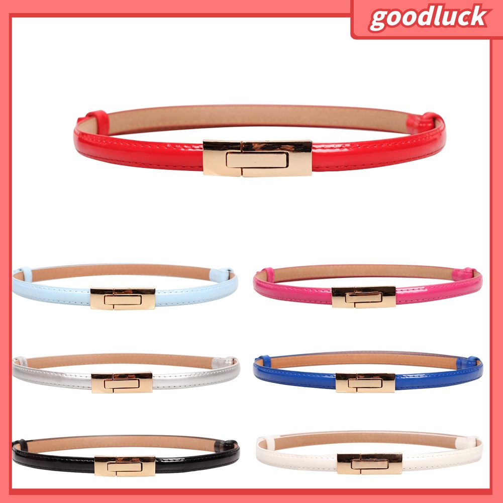 Dây Nịt Nữ, Giả Da, Bản Hẹp