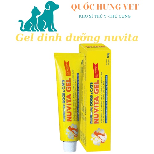 NUVITA GEL Vimedim thức ăn bổ sung vitamin và khoáng chuyên dùng cho chó mèo - QUỐC HƯNG VET