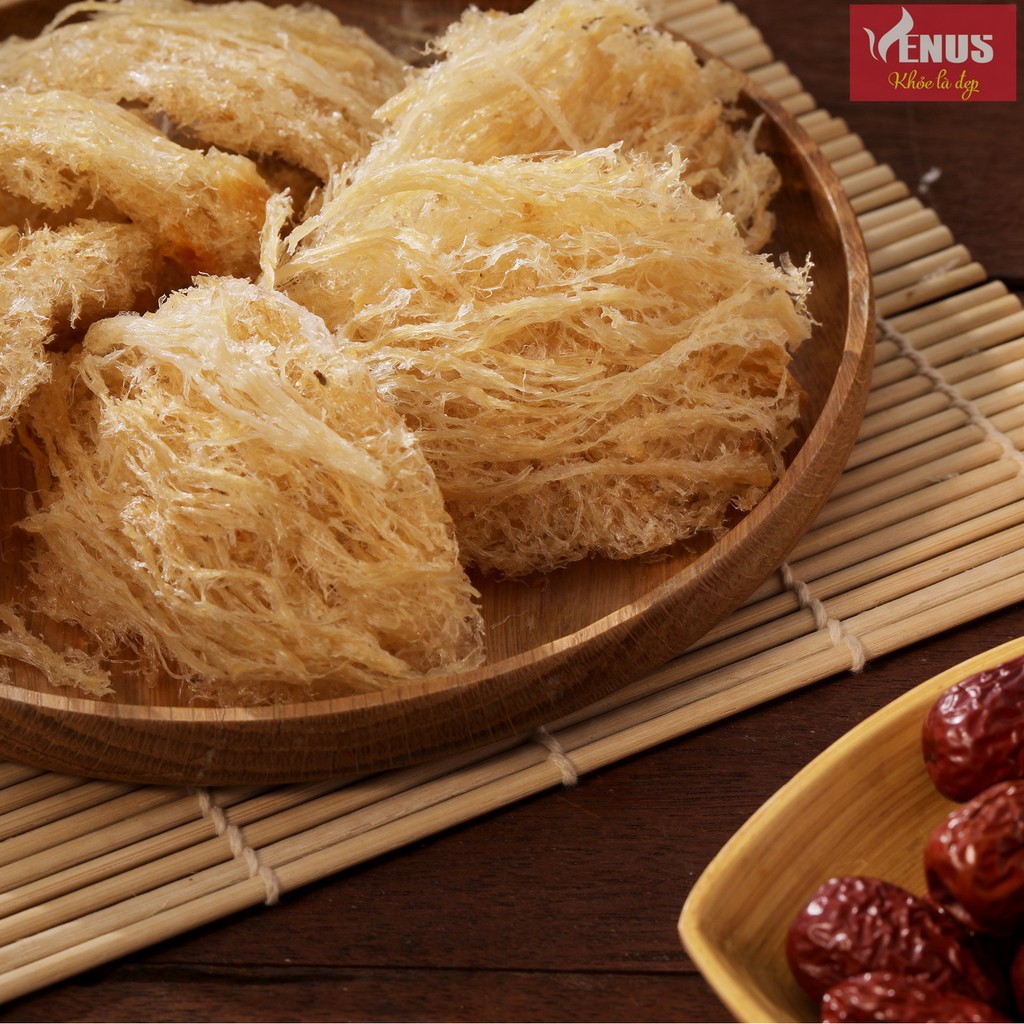 HỒNG YẾN - TỔ YẾN THÔ - 50g - YẾN SÀO VENUS (TỔ YẾN CÒN LÔNG) - TẶNG NHÍP CHUYÊN DỤNG + PHỤ LIỆU CHƯNG YẾN