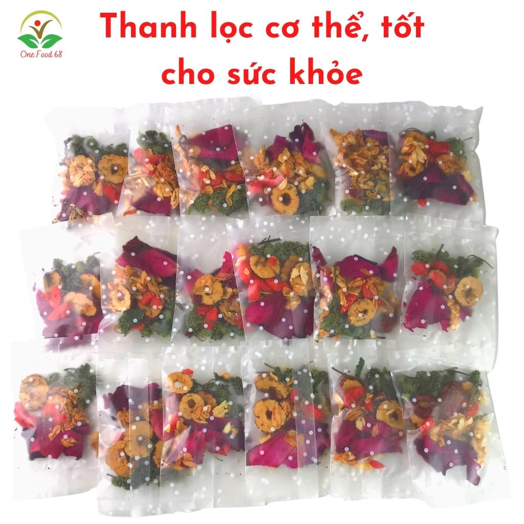 Trà Hoa Hồng Tam Thất Thanh Lọc Cơ Thể, Trà Hoa Thảo Mộc Đẹp Da Tốt Cho Sức Khỏe, Onefood68