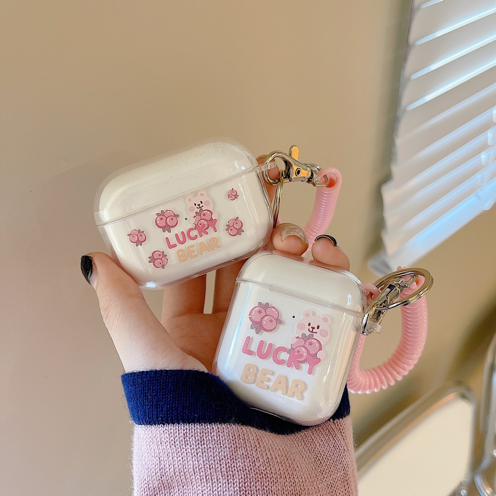 Vỏ Bảo Vệ Hộp Sạc Tai Nghe airpods 1 2 Pro 3rd Generation Pro 1/2 Trong Suốt Chống Sốc Họa Tiết Hoạt Hình Kiểu Nhật Hàn Dễ Thương