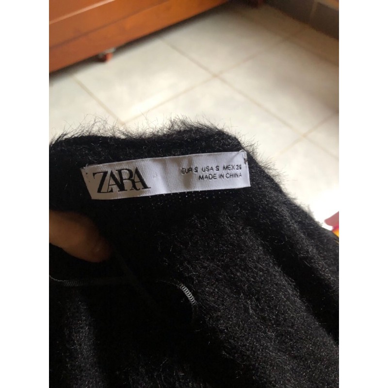 Áo len lông thỏ zara auth