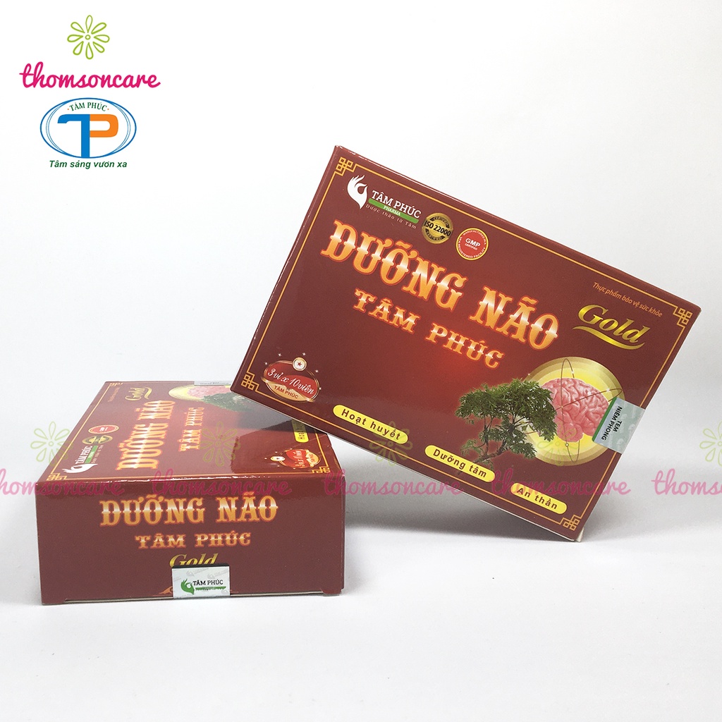 Dưỡng não Tâm Phúc - hỗ trợ tuần hoàn não, giúp ngủ ngon từ Maige, Cao đinh lăng và đan sâm