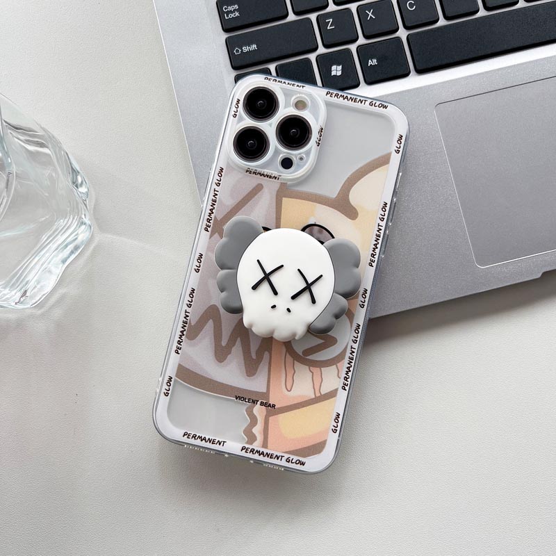 Ốp Điện Thoại TPU Silicon Mềm Chống Bụi Chống Sốc Có Giá Đỡ Hình Mắt Quỷ Cho IPhone 13 11 12 Pro Max 7 8 Plus X XR XSMAX