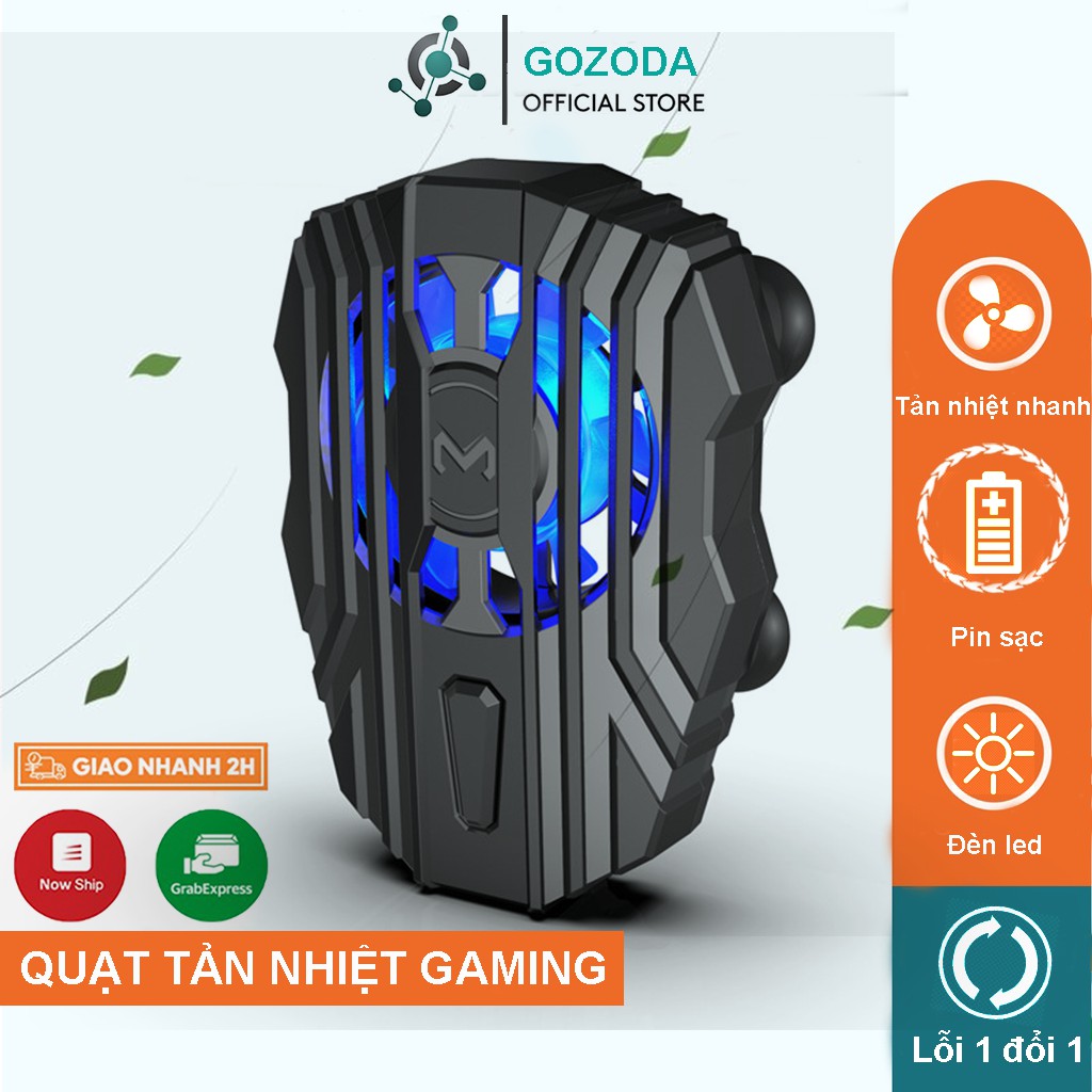 [Mã SRJULY1619 giảm 15K đơn 50K] Quạt tản nhiệt gaming cho điện thoại, tản nhiệt sò lạnh siêu mát FL01 có LED RGB