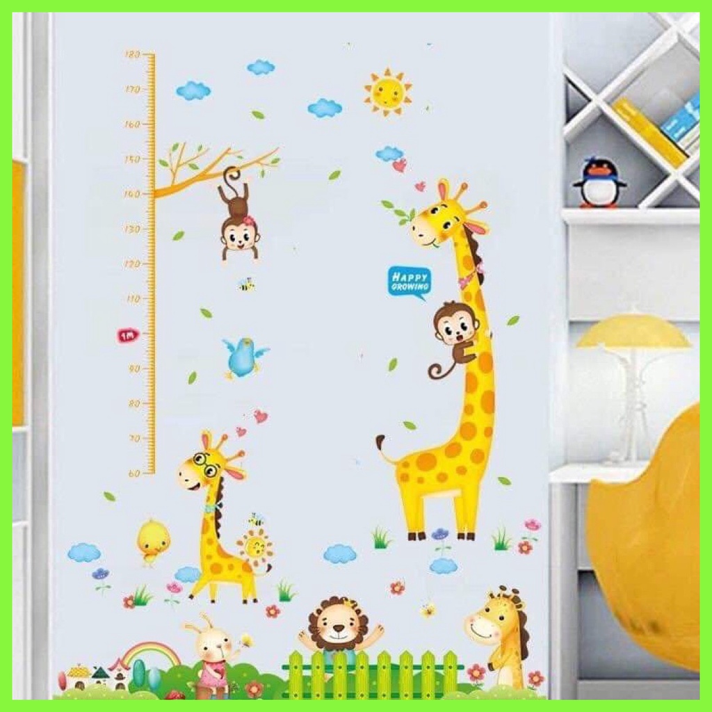 Decal dán tường đo chiều cao cho bé