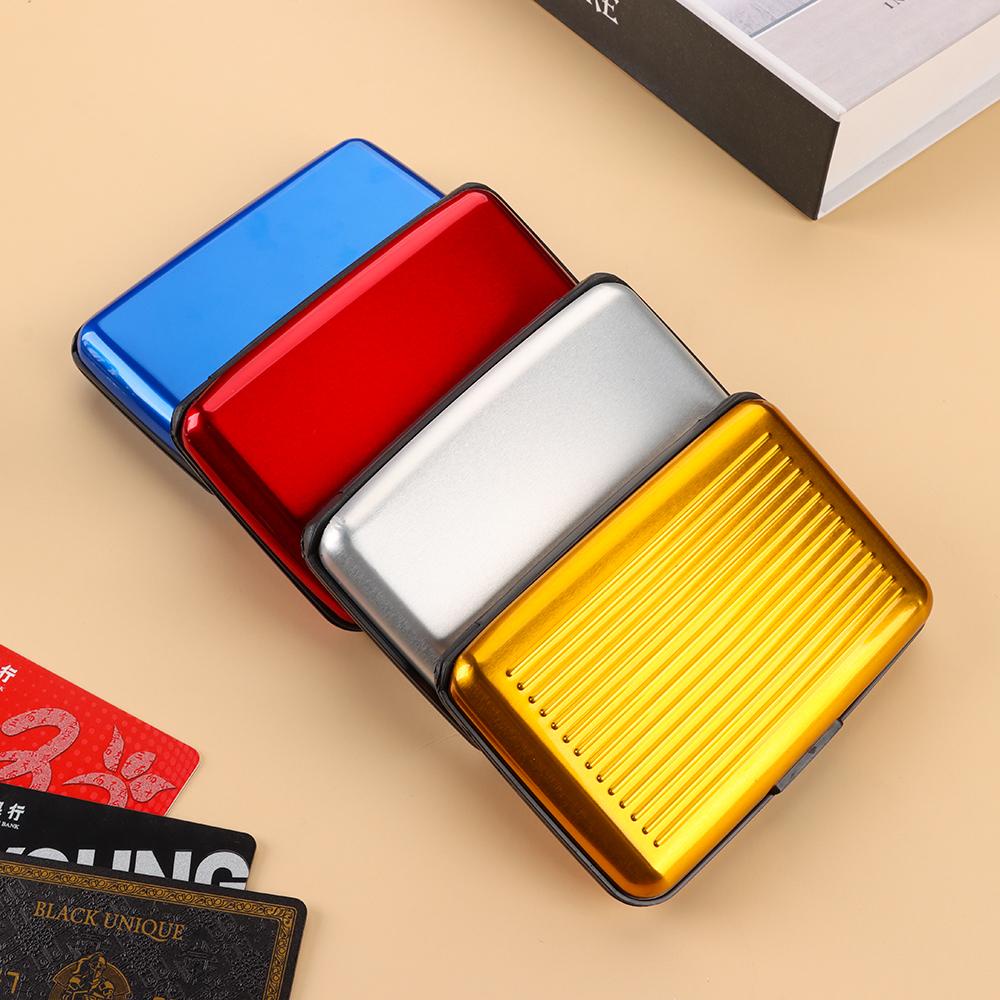 Ví Đựng Thẻ Tín Dụng Bằng Nhôm RFID Cho Nam Nữ Ốp