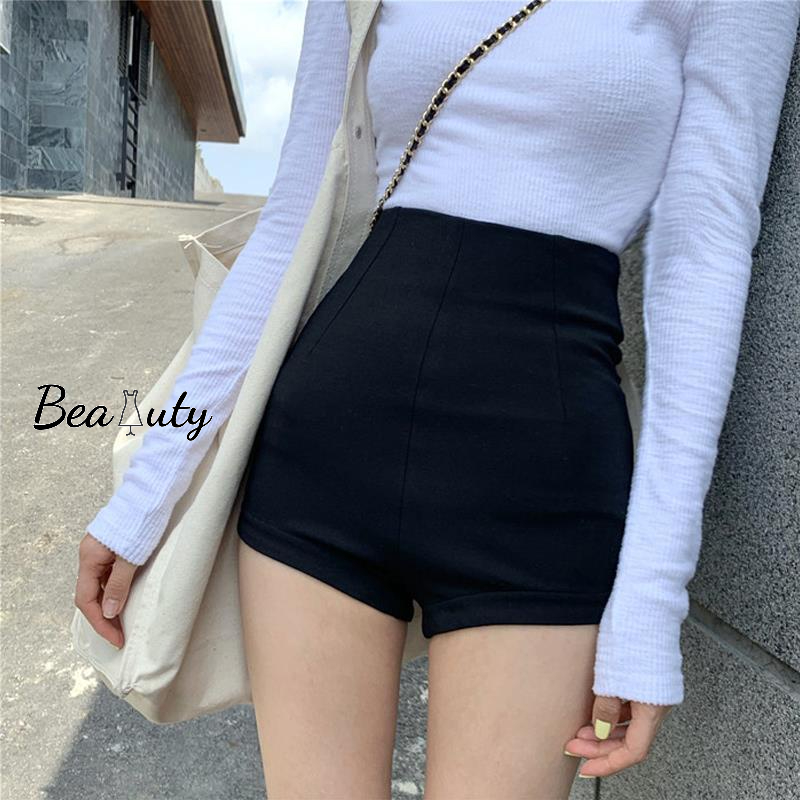 [MURIOKI] One Quần Short Lưng Cao Co Dãn Tốt Plus size Cho Nữ