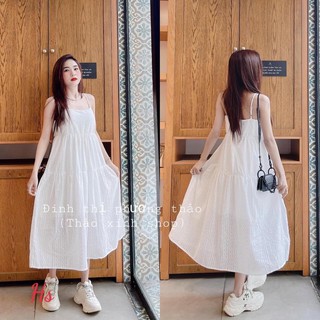 VÁY MAXI SUÔNG💕 FREESHIP 💕 GIẢM 3K (Nhập Mã SHOPA3N) 2 DÂY ULZZANG HOT