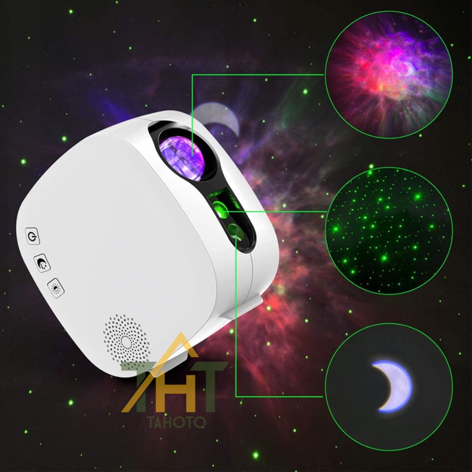 Đèn chiếu thiên Hà V2 TAHOTO Galaxy kết hợp loa Bluetooth, Dùng cho sự kiện Phòng ngủ Phòng bay