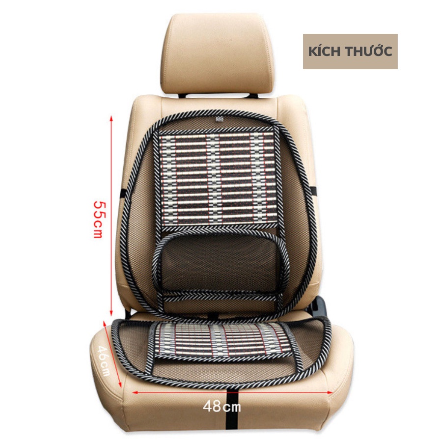 Đệm Ghế  Ô Tô Lụa Băng Tđx Đa Năng Làm Mát Tốt Cho Cột Sống 7 By-859