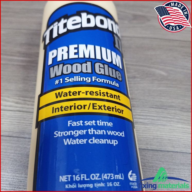 Keo dán gỗ CHÍNH HÃNG Titebond II Premium Wood Glue, Chai Xanh, Made in USA