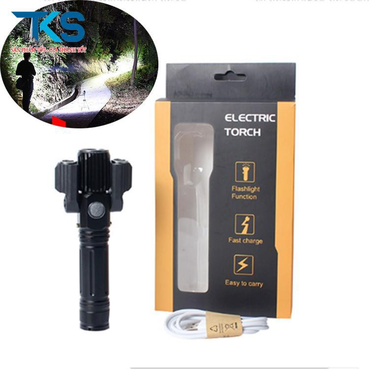 Đèn pin 3 pha siêu sáng xoay 360 độ siêu bền,chống nước cao cấp
