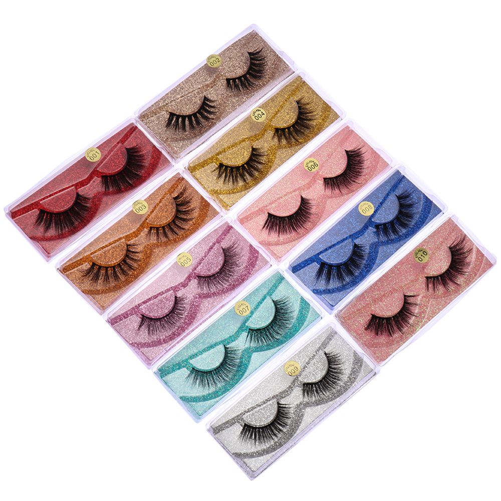 Lông Mi Giả 3D Bằng Lông Chồn Tự Nhiên Gọn Nhẹ