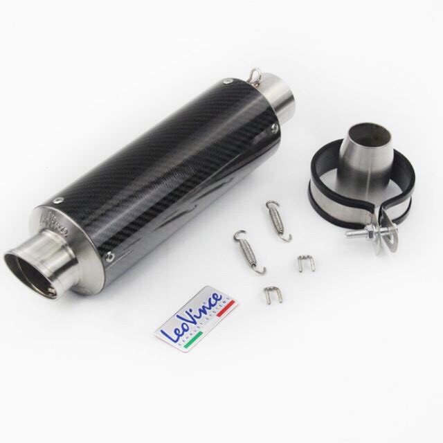 Fulset Pô Leovince Carbon Xịn Kèm Cổ Inox Gắn Wave Dream Sirius Exciter Winer Sonic Satria