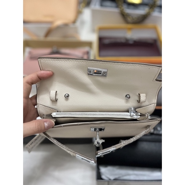 Clutch Ví cầm tay Kelly sang trọng kèm dây đeo SPS xịn