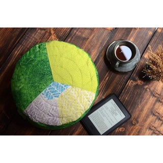 Bồ đoàn thiền, gối thiền vỏ đậu xanh trụ tròn, đệm vỏ đỗ, đệm ngồi thiền, yoga tụng kinh