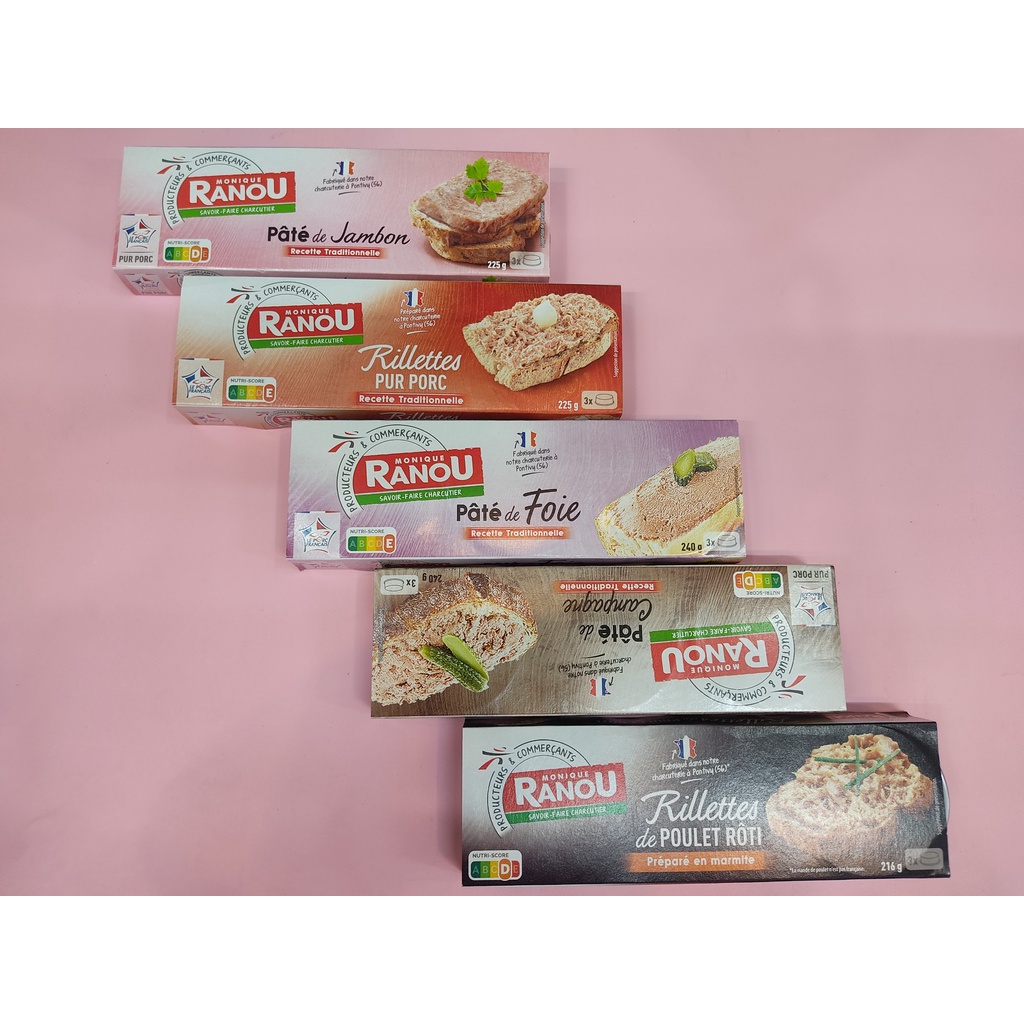 Pate Pháp Monique Ranou 3x75g (225g)