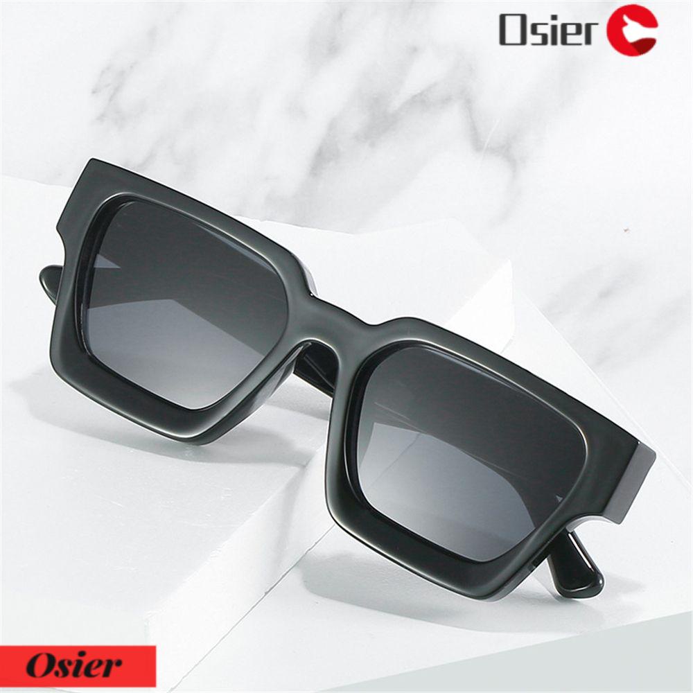 Kính Mát Gọng Vuông Dày Dặn Phong Cách Cổ Điển Thời Trang Cho Nữ 1