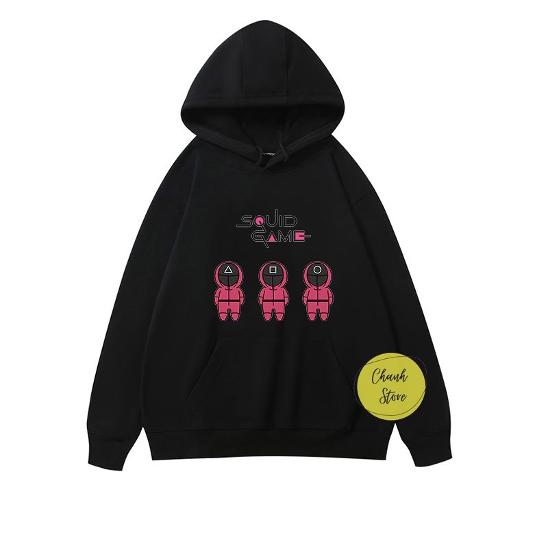 Áo Hoodie Unisex Nam Nữ Form Dáng Rộng Squid Game Trò Chơi Con Mực 1