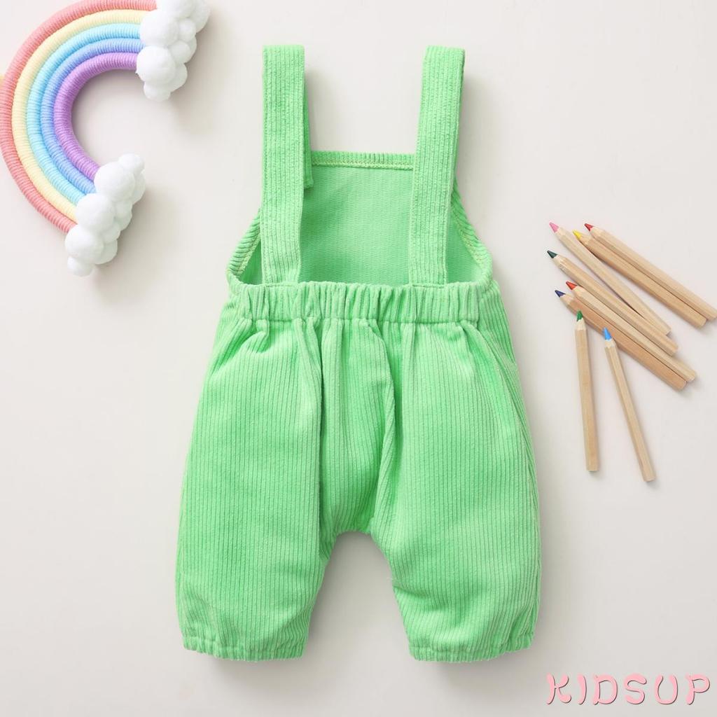 Bộ Áo Liền Quần Màu Trơn 1 Món Xinh Xắn Cho Bé