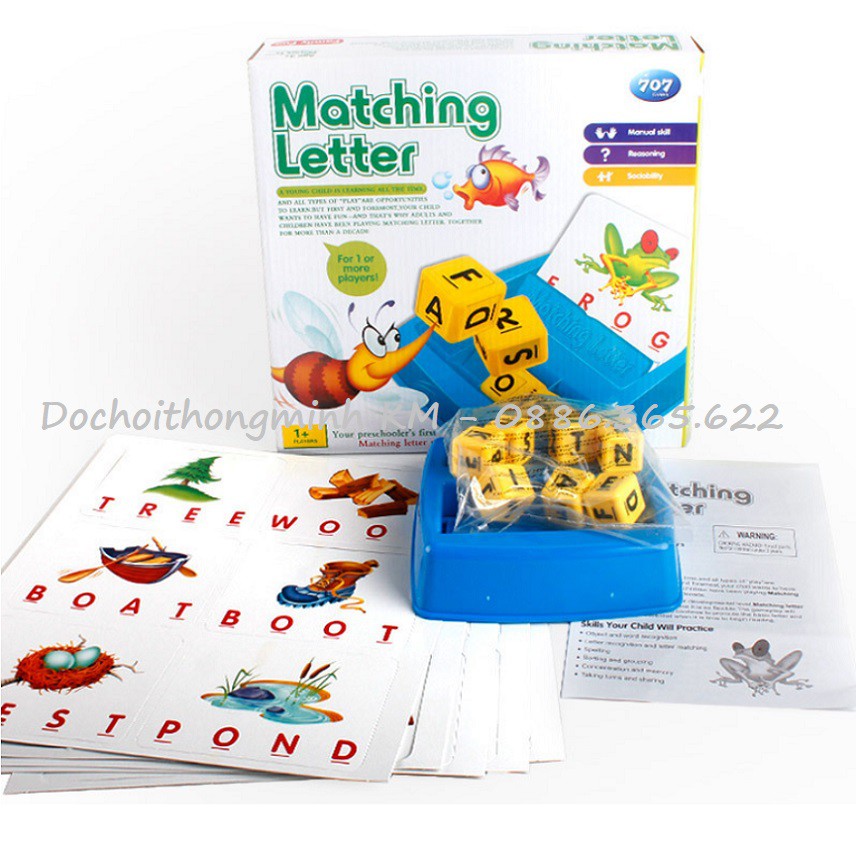 Giáo dục sớm cho trẻ - máy học tiếng anh Matching Letter hỗ trợ giảng dạy