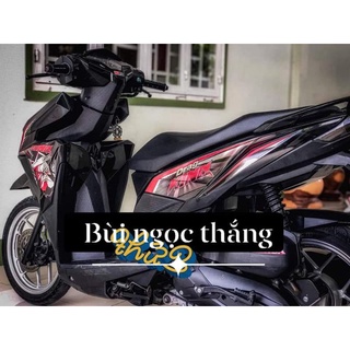 Tem rời Crom King drag cho Vario cực chất - đổi màu và chất liệu tùy ý. Tem 3 lớp cao cấp bao bay màu