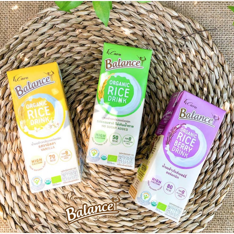 Sữa Gạo Hữu Cơ 4Care Balance Organic Rice Drink, 180ml