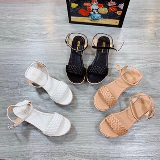 Sandal Nữ Bản Ngang Bính Đế Xuồng Cao 6P Mã 005