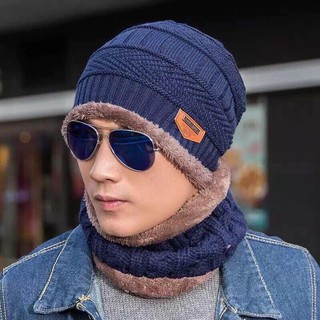Sét mũ len kèm khăn cổ