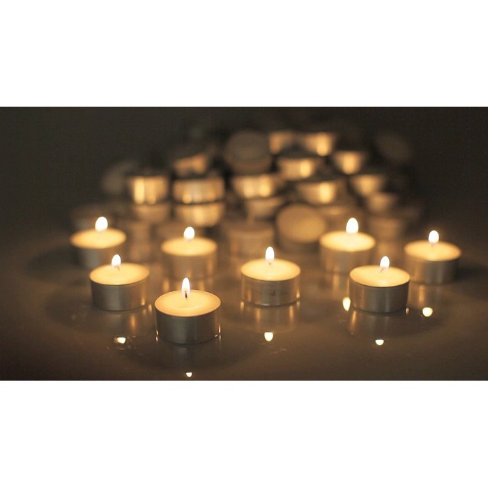 Nến Trang Trí Tealight trang trí sinh nhật, 1 hộp 10 viên, hương thơm không khói đen