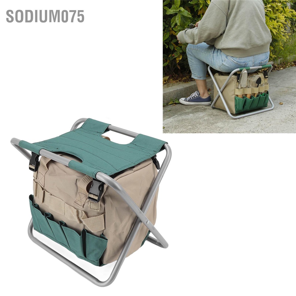Ghế Xếp Đa Năng Sức Chứa Lớn Kèm Túi Đựng Tiện Dụng Cho Nhà Kính / Câu Cá / Cắm Trại