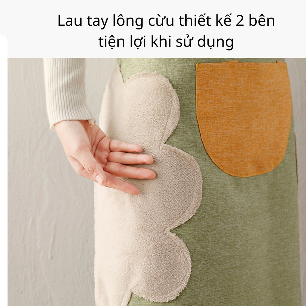 [Mã LT50 giảm 50k đơn 250k] Tạp dề nấu ăn, pha chế chống nước phong cách Hàn Quốc TiLoKi TTD02