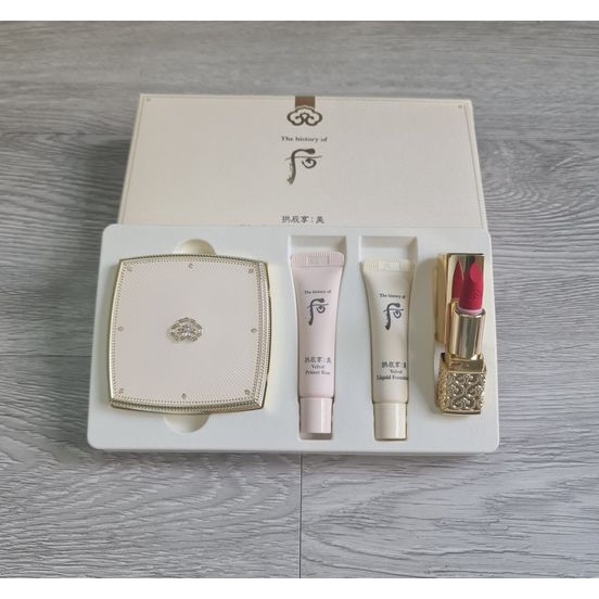 Phấn phủ Whoo Trắng Velvet Powder Pact SPF30/PA+++ Hà chung ohui