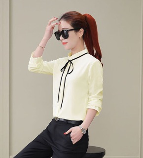 Áo sơ mi nữ tay nhún (M, L)