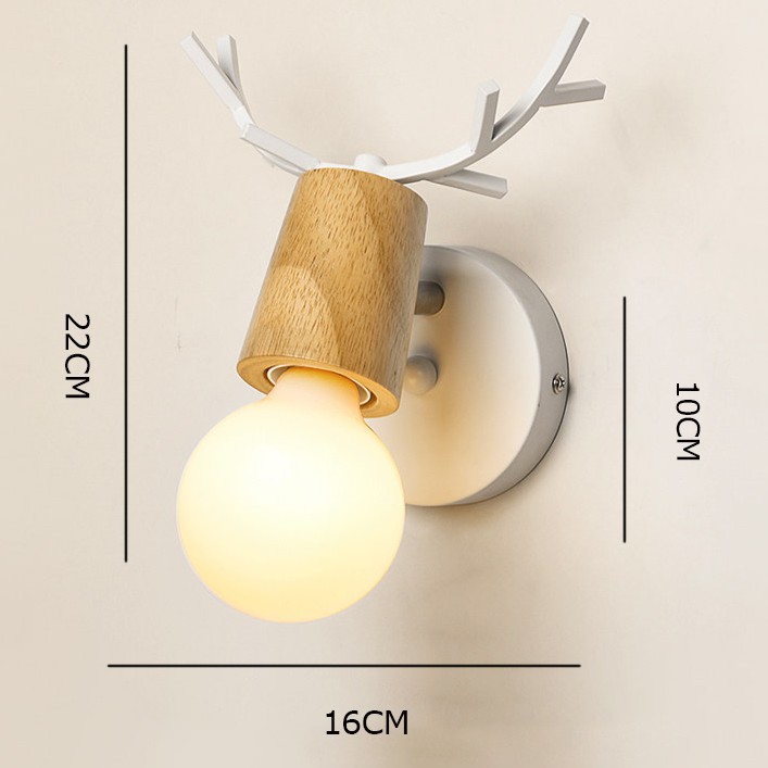 Đèn Tường Led Hình Gạc Hươu Thích Hợp Cho Phòng Ngủ, Lối Đi Cầu Thang